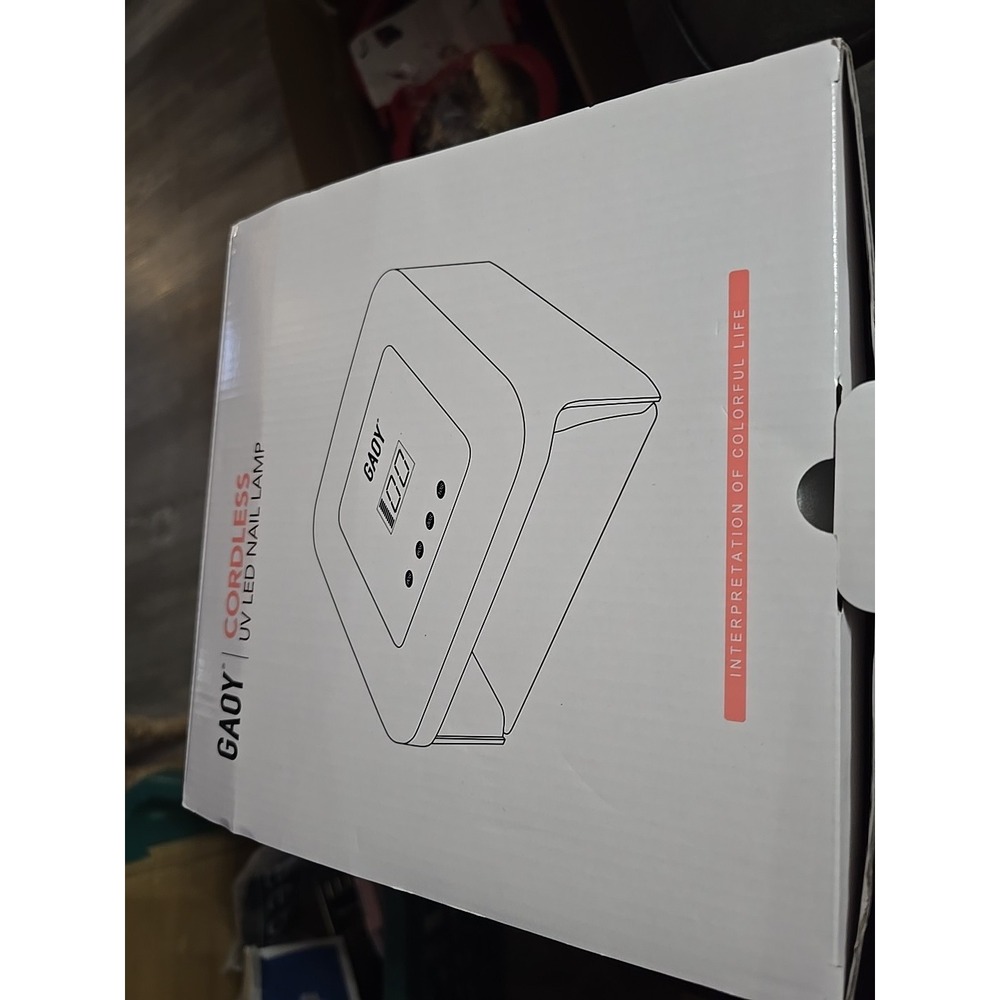 GAOY Cordless UV LED Nail Lamp for Gel Nails, Rechargeable UV Light... Fast Ship